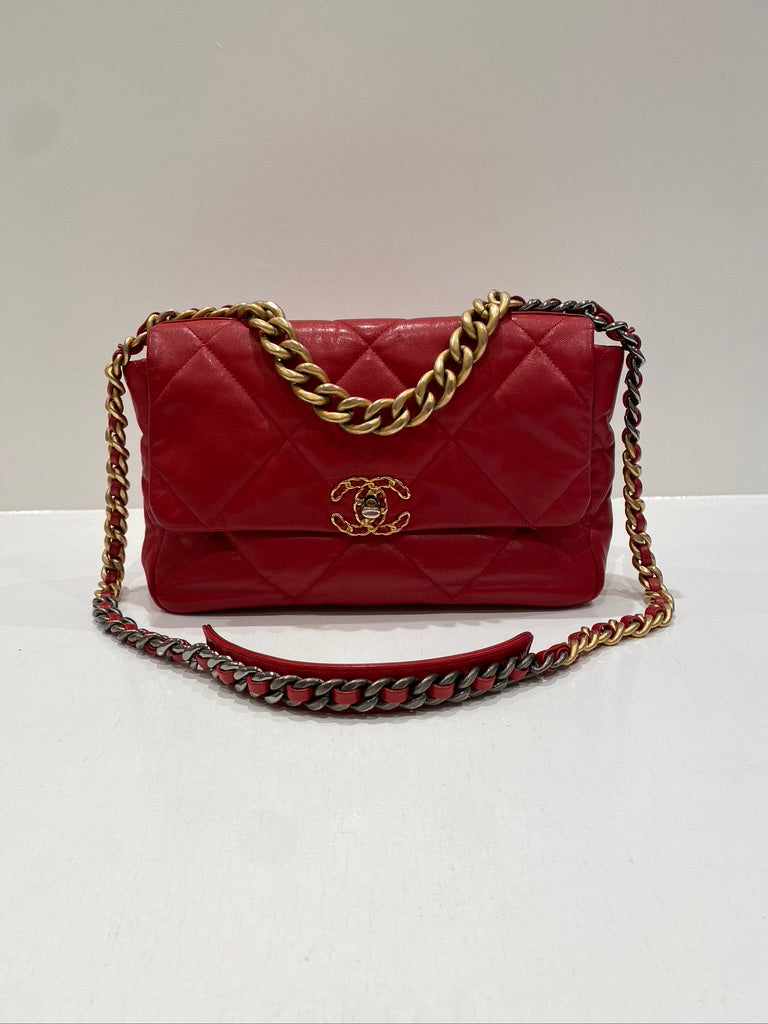 Chanel 19 Large Handbag/Crossbody Taske - (Nypris 52.000 kr)
