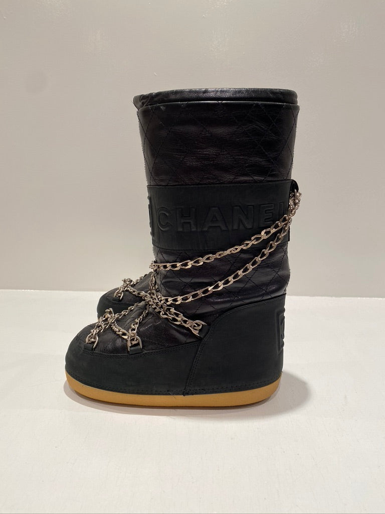 Chanel Moon Boots/Snow Boots - Str 35-37 - (Nypris ca 10-15.0000 kr for lignende støvler)