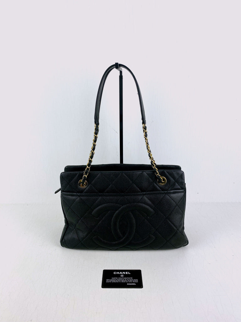 Chanel Taske - Sort Caviar Med Guldhardware