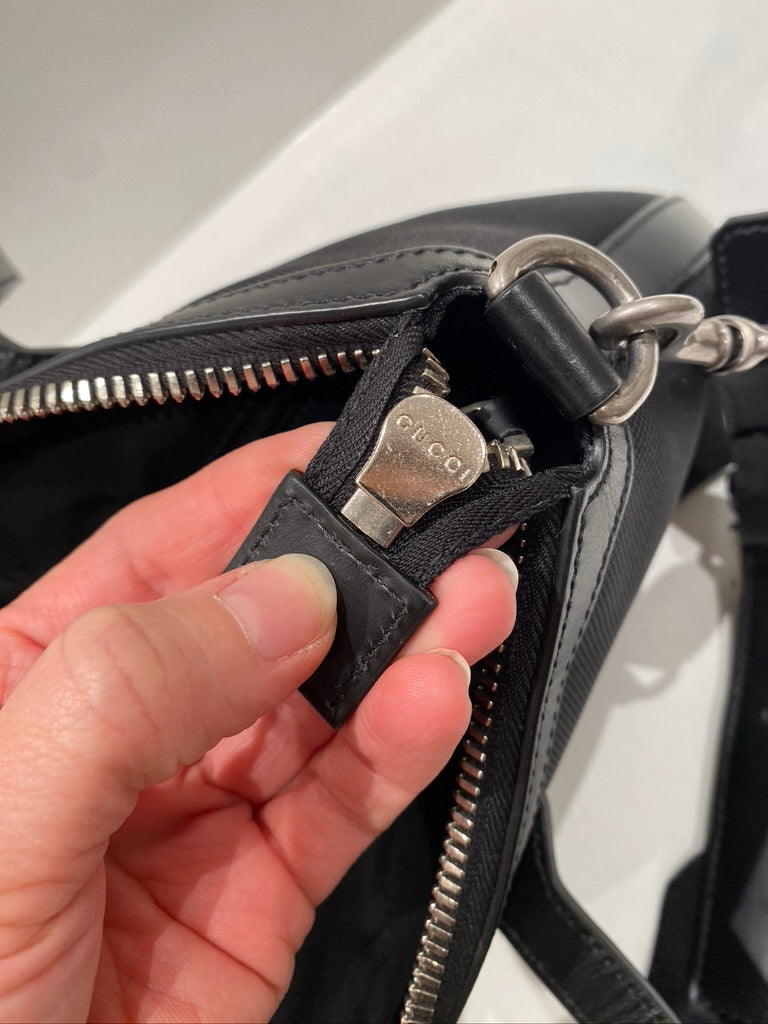 Gucci Taske - Sort Med klassisk Gucci Stribe