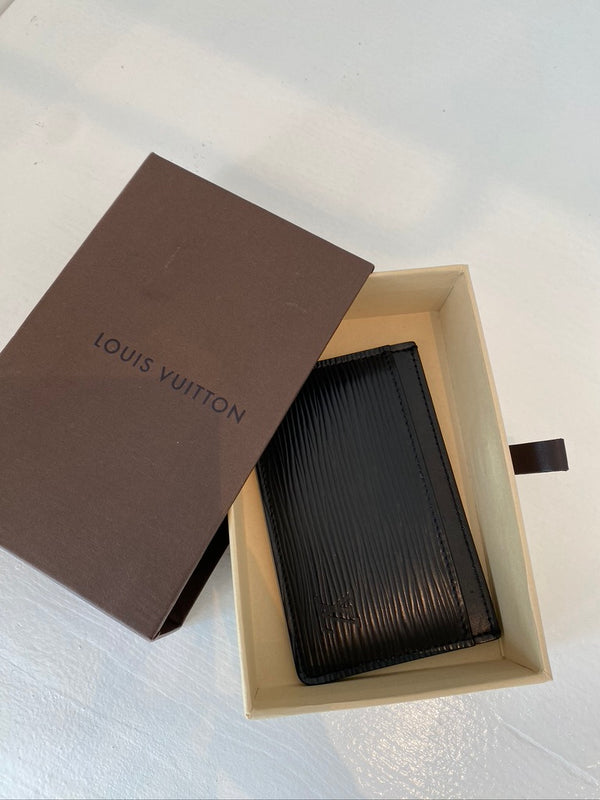 Louis Vuitton Epi Kortholder - Sort