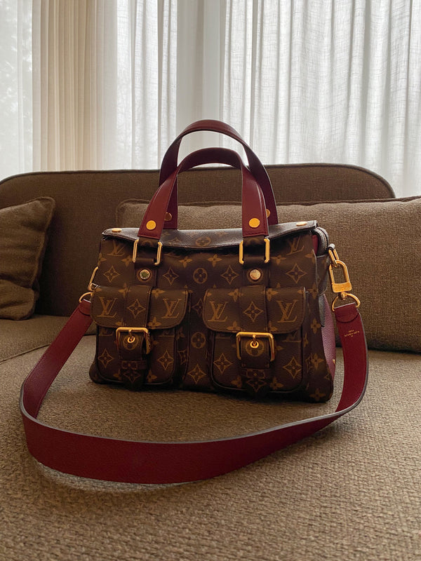 Louis Vuitton Manhatten Mng Raisen Monogram Bag/Taske