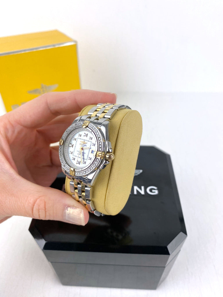 Breitling Cockpit Lady BC Ur - Model B71356 Bemærk Det Er Med Diamanter! - (Nypris ca 68.000 kr)