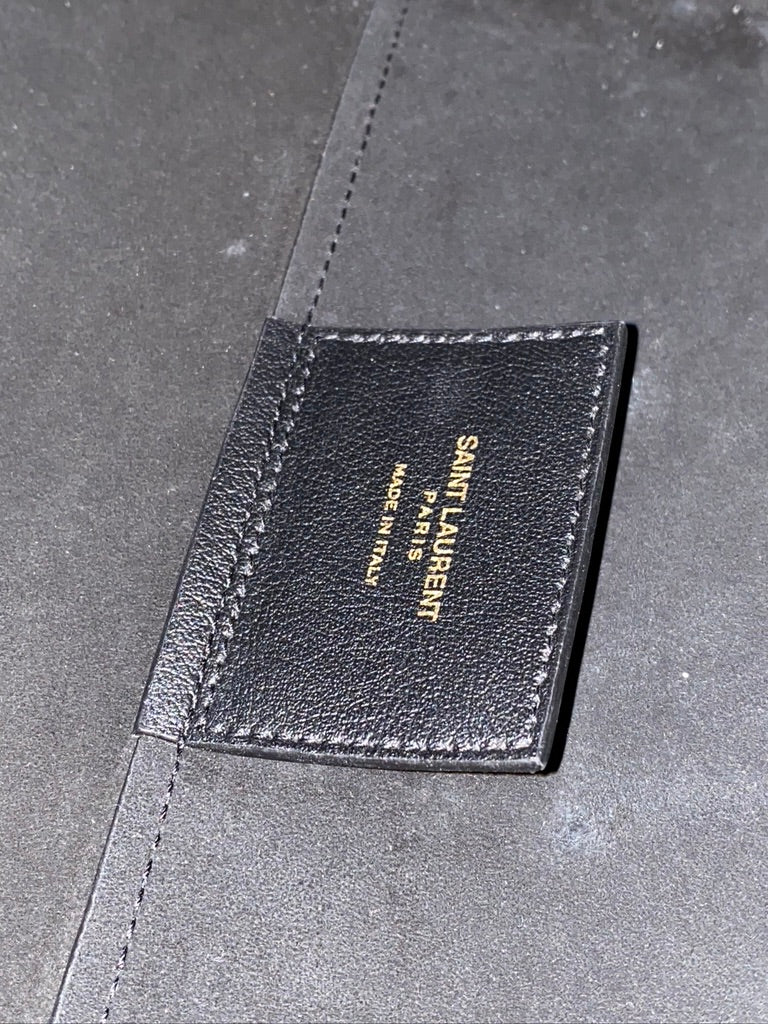Saint Laurent East/West Shopping Tote i sort læder - (Nypris 1250 Euro/ca 9.340kr)