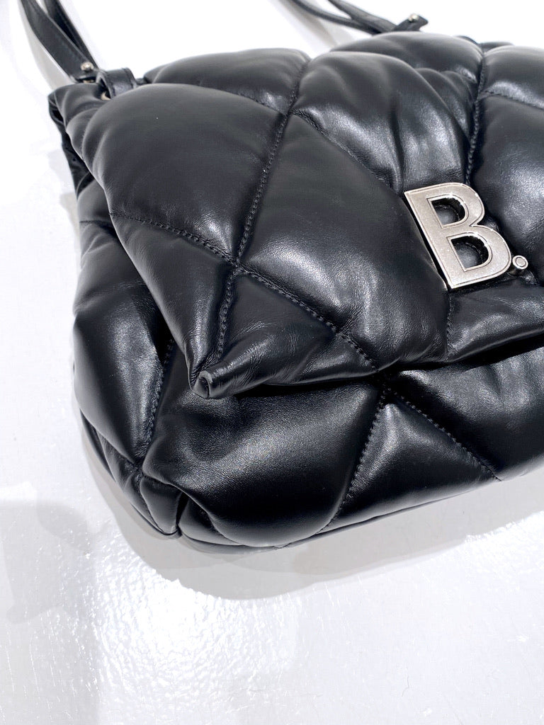 Balenciaga Padded Bag - Sort/ Handbag Touch Puffy Leather