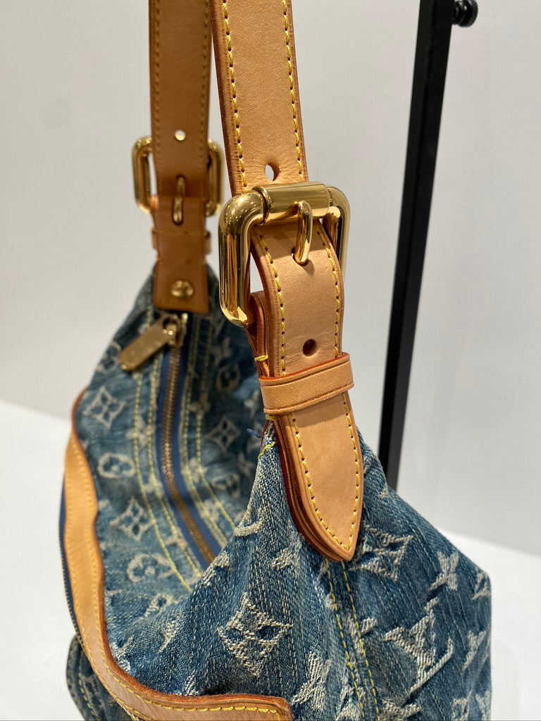 Louis Vuitton Monogram Denim Baggy PM Bag/Taske