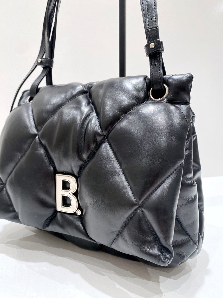 Balenciaga Padded Bag - Sort/ Handbag Touch Puffy Leather