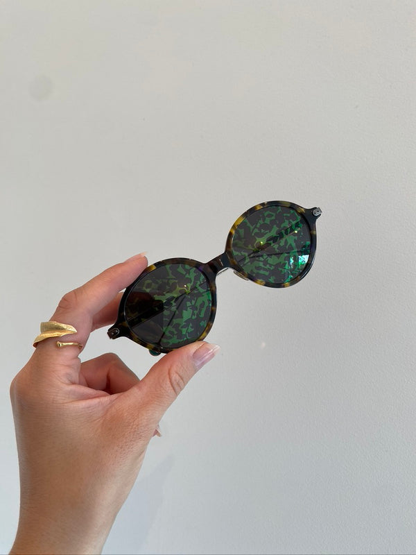 Dior Umbrage Green Mirror Leaf Solbriller
