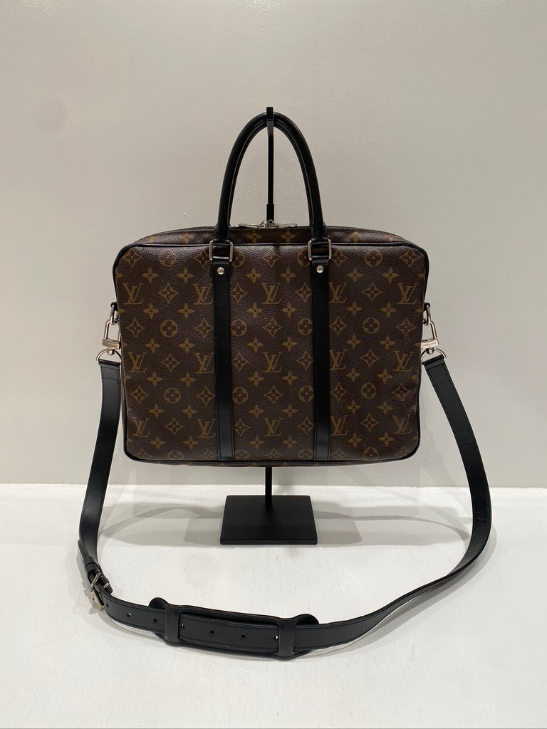Louis Vuitton Monogram Porte-Documents/ Klassisk Arbejdstaske - (Nypris ca 17.600 kr)