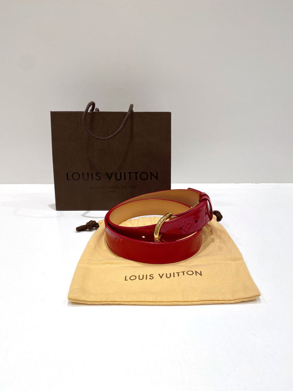 Louis Vuitton Monogram Vernis/Lak Bælte - Str 90