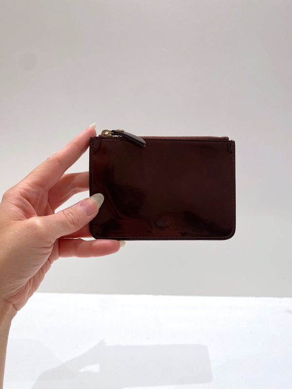 Mulberry Lille Pung - Oxblood Mirror Metallic