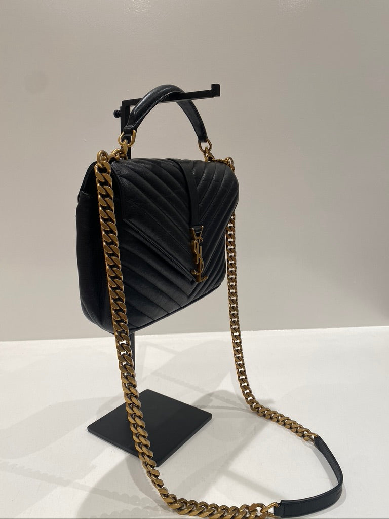 Saint Laurent Medium College Bag - Sort. (Nypris ca 16.000 kr)