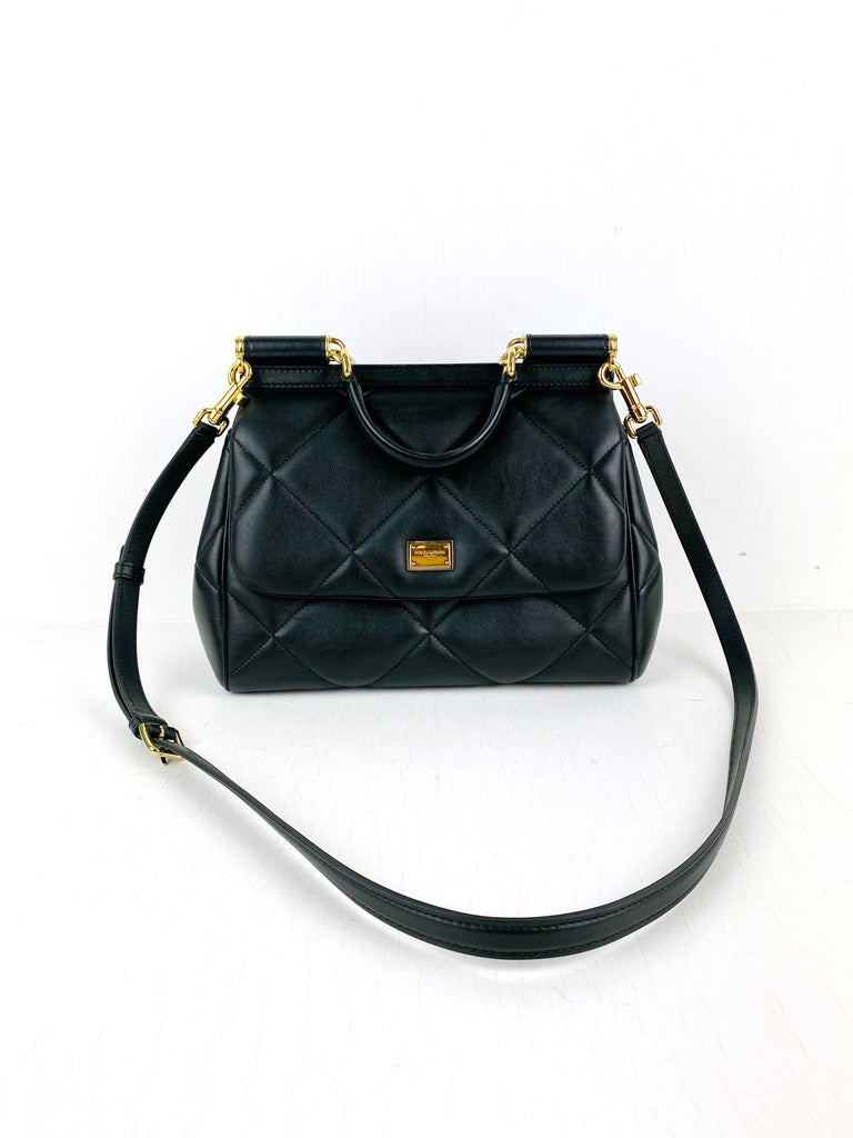 Dolce&Gabbana Medium Sicily Bag/taske - Sort - (Nypris 10.000 kr/1.350 Euro)