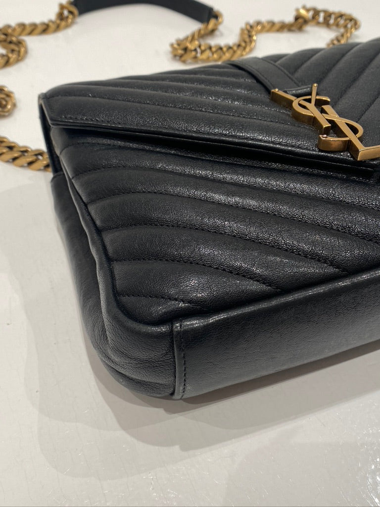 Saint Laurent Medium College Bag - Sort. (Nypris ca 16.000 kr)
