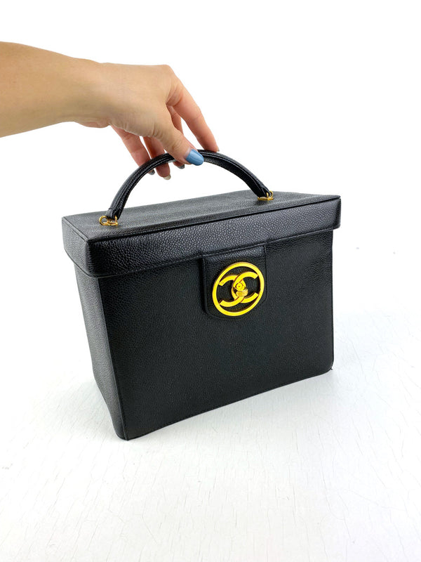 Chanel Large Caviar Vanity Case - Vintage (Fra 1994-1996)