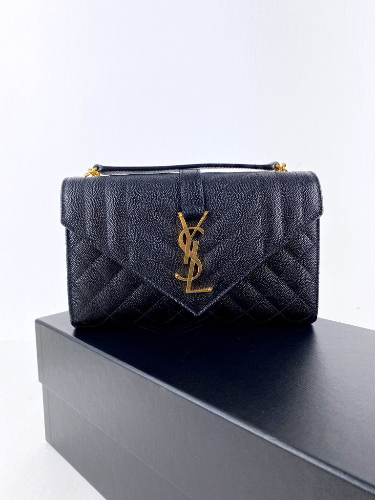 Saint Laurent - ENVELOPE SMALL IN QUILTED - (Nypris 16.158 kr/2.165 Euro)