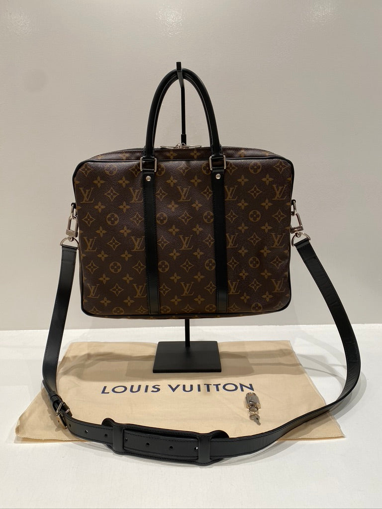Louis Vuitton Monogram Porte-Documents/ Klassisk Arbejdstaske - (Nypris ca 17.600 kr)