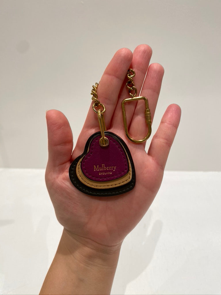Mulberry Taskesmykke/ Nøglering Flerfarvet Med Hjerte