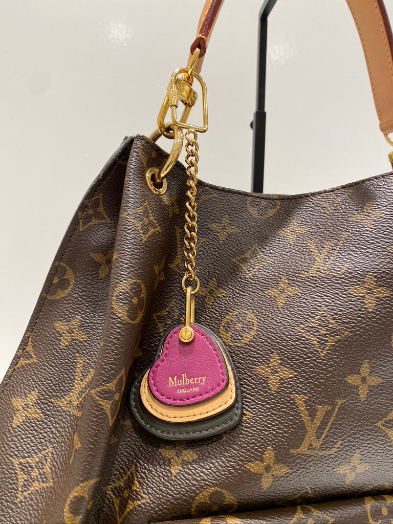 Mulberry Taskesmykke/ Nøglering Flerfarvet Med Hjerte