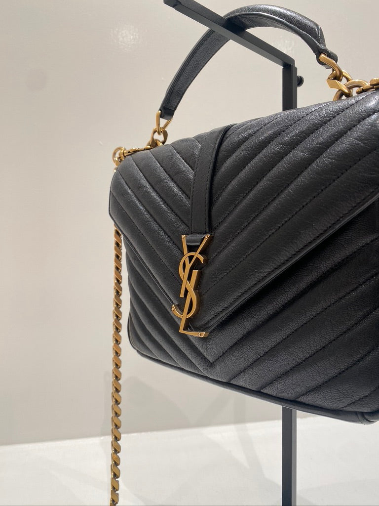 Saint Laurent Medium College Bag - Sort. (Nypris ca 16.000 kr)
