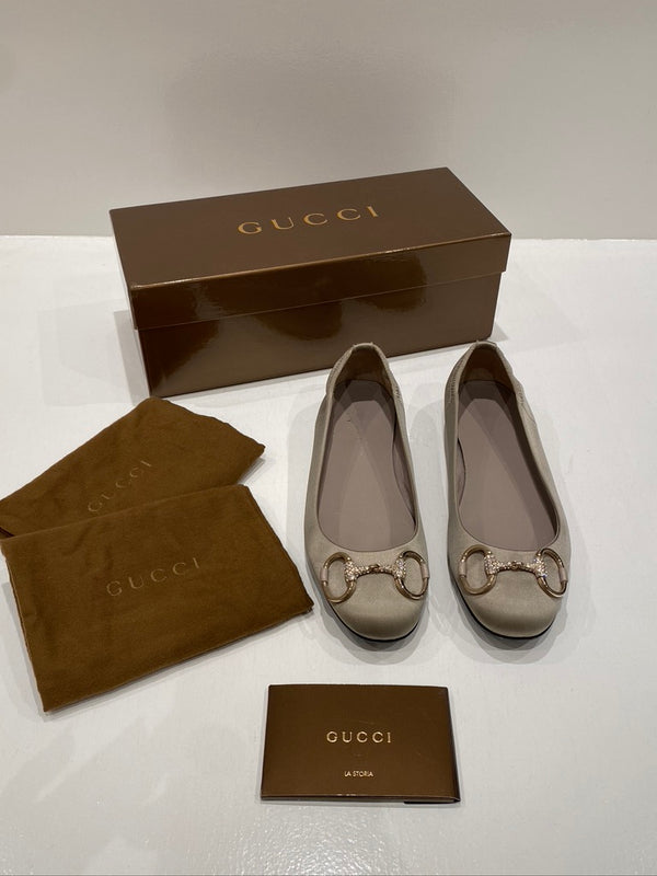 Gucci Ballerina Sko - Passer ca Str 37. (Str 36,5 Store i størrelsen)