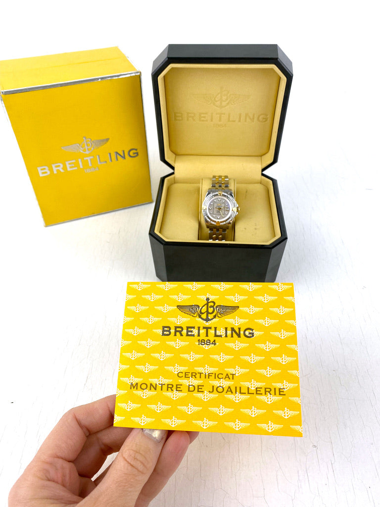 Breitling Cockpit Lady BC Ur - Model B71356 Bemærk Det Er Med Diamanter! - (Nypris ca 68.000 kr)