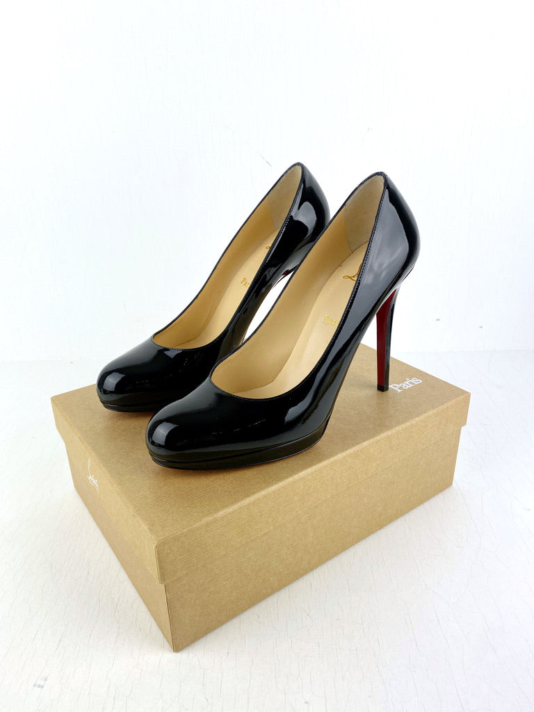 Christian Louboutin Stiletter - New Simple Pumps 120 Patent- Str 40,5 - (Nypris 5.200 kr)