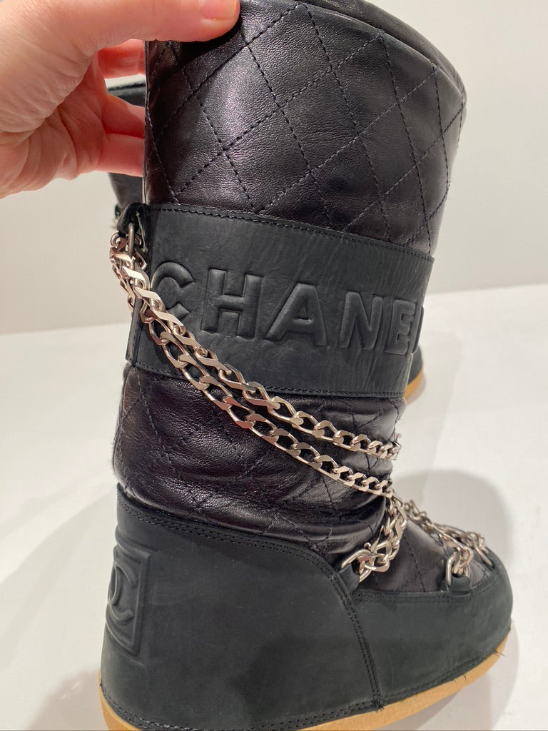Chanel Moon Boots/Snow Boots - Str 35-37 - (Nypris ca 10-15.0000 kr for lignende støvler)