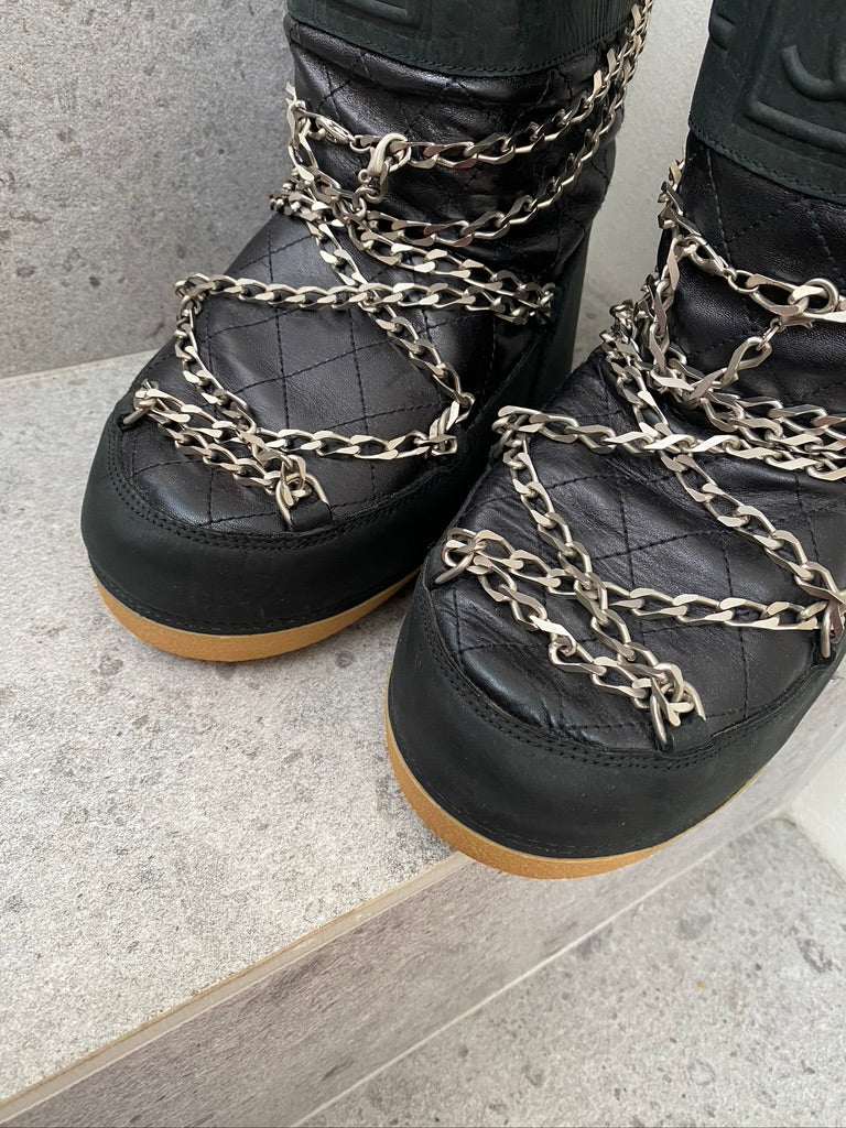 Chanel Moon Boots/Snow Boots - Str 35-37 - (Nypris ca 10-15.0000 kr for lignende støvler)