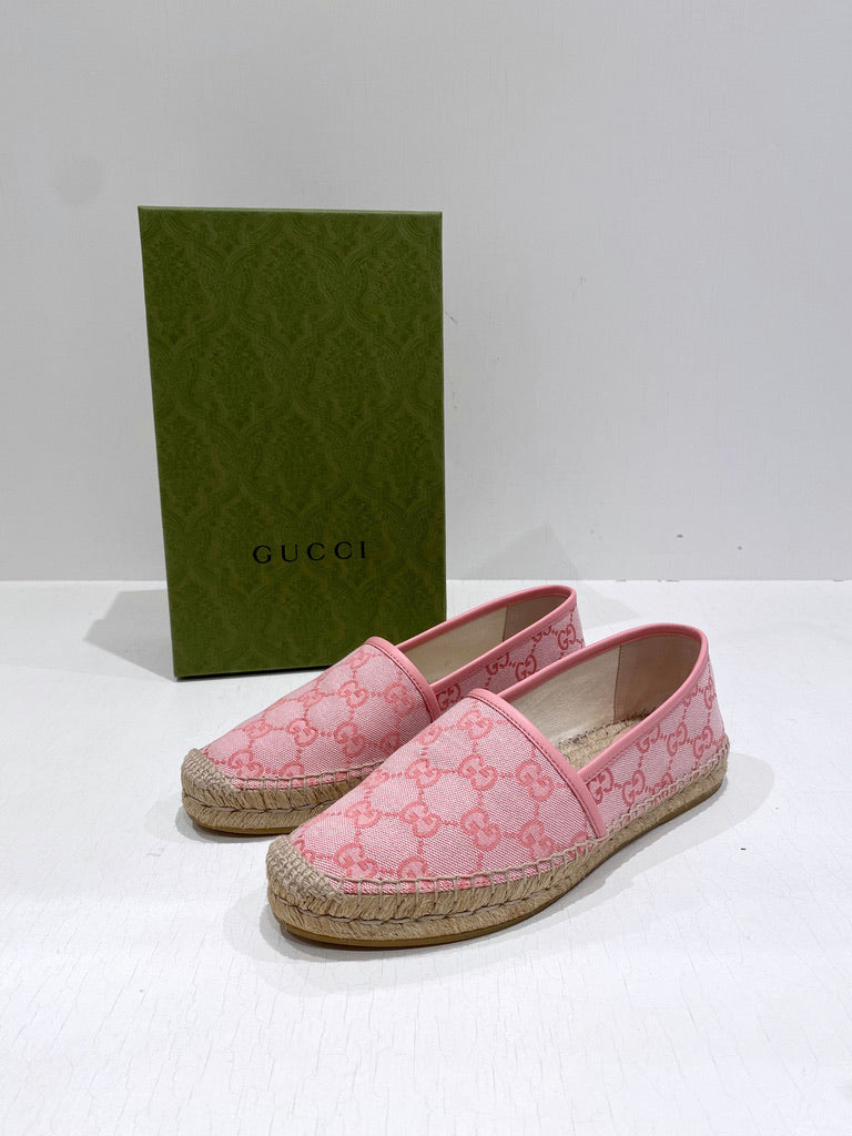 Gucci Espadrille - Lyserøde -  Str 39,5.  Store i størrelsen!