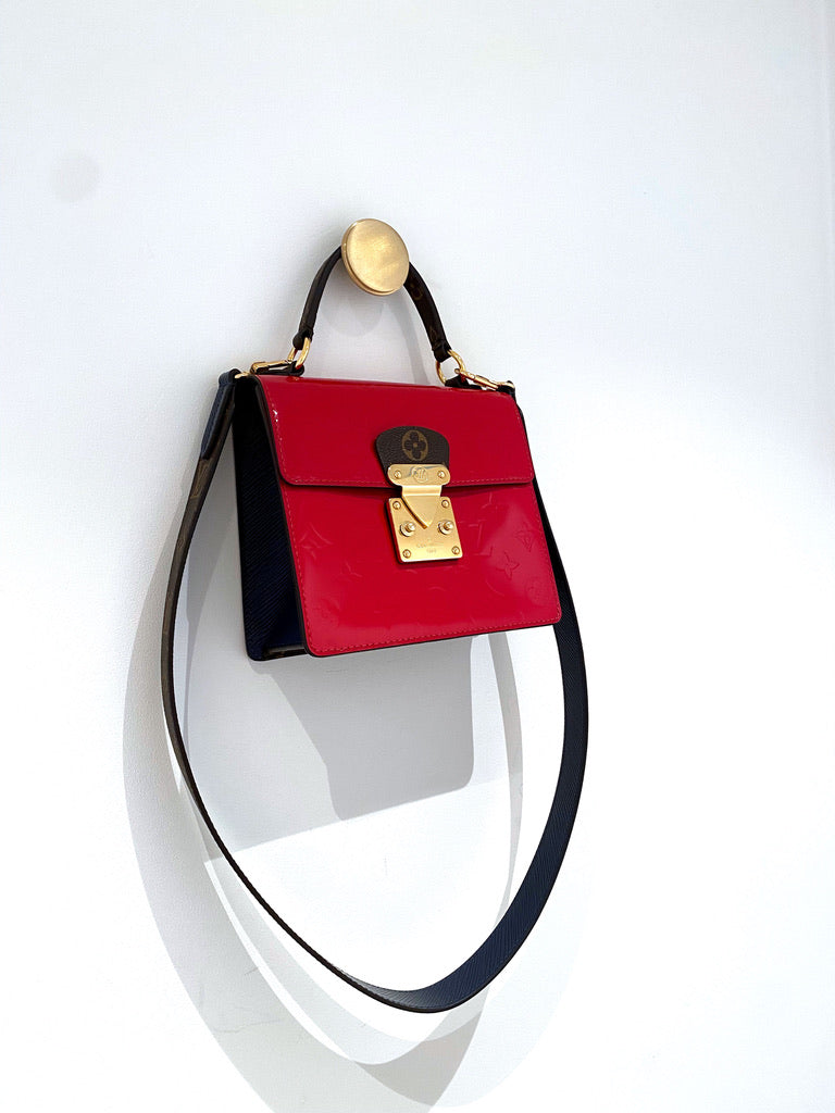 Louis Vuitton Spring Street Handbag - Patent Scarlet/ Rød Lak