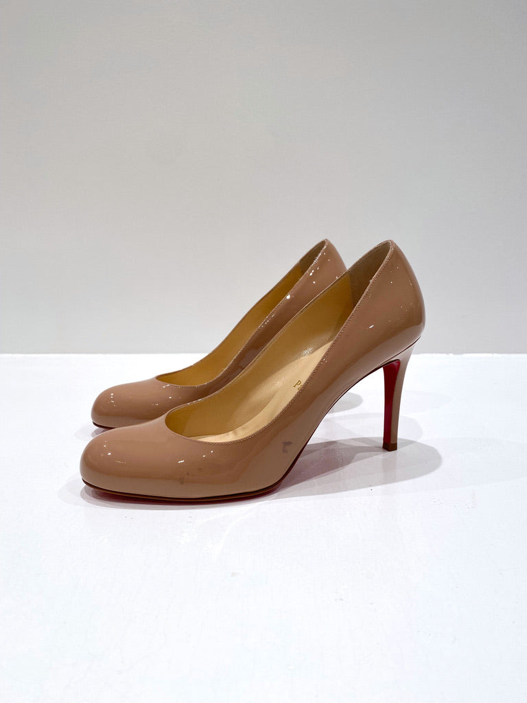 Christian Louboutin Stiletter - Nude - Str 37.