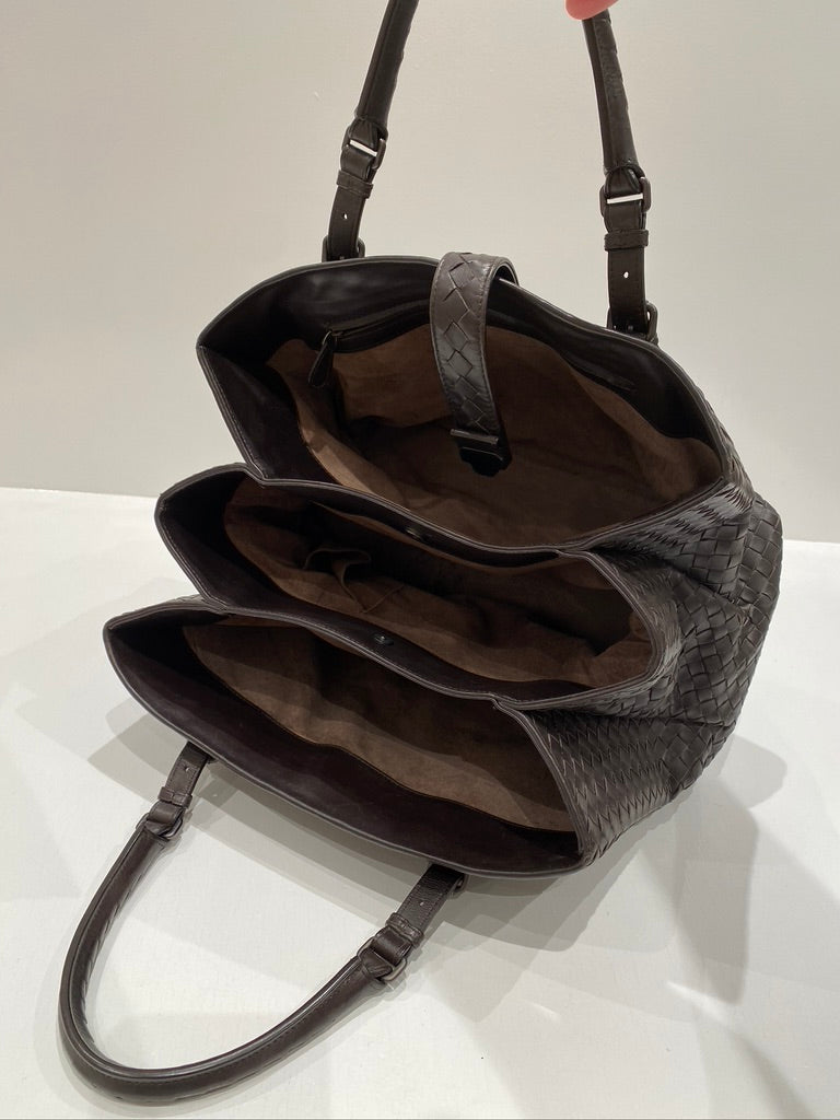 Bottega Veneta Roma Bag - Mørkebrun