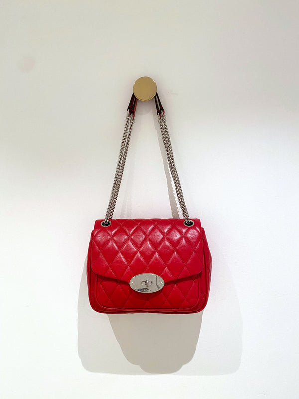 Mulberry Small Darley Quilted Buffalo Taske - Rød - (Nypris 7.400 kr)