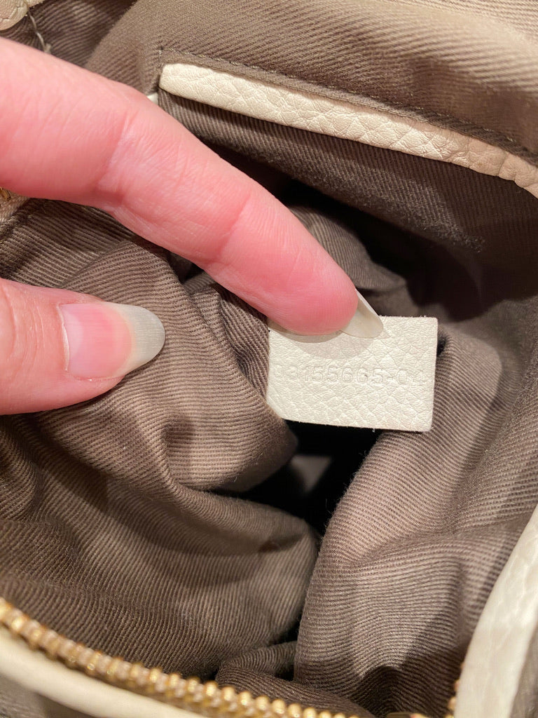 Chloé Marcie Medium Bag/Taske - Cremefarvet med guldhardware - (Nypris ca 14.000 kr)