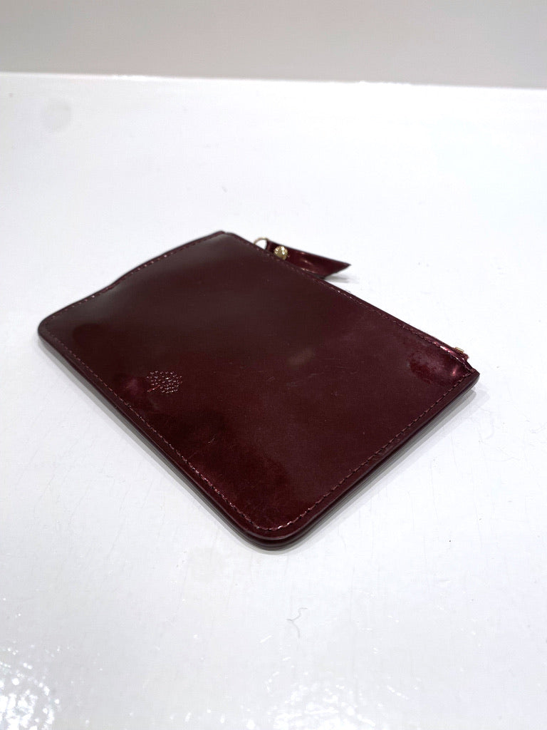 Mulberry Lille Pung - Oxblood Mirror Metallic