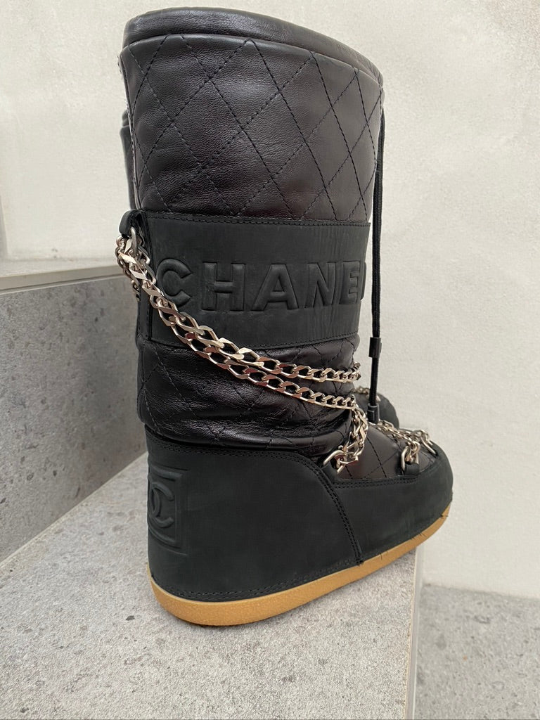 Chanel Moon Boots/Snow Boots - Str 35-37 - (Nypris ca 10-15.0000 kr for lignende støvler)