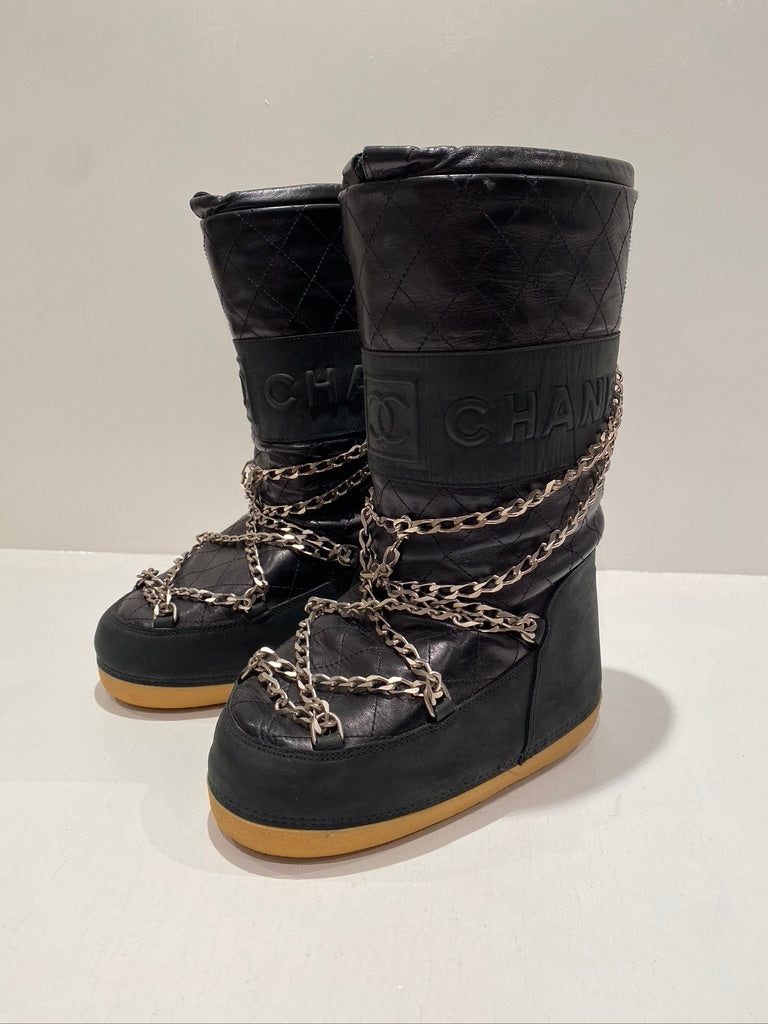 Chanel Moon Boots/Snow Boots - Str 35-37 - (Nypris ca 10-15.0000 kr for lignende støvler)