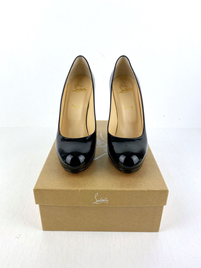 Christian Louboutin Stiletter - New Simple Pumps 120 Patent- Str 40,5 - (Nypris 5.200 kr)