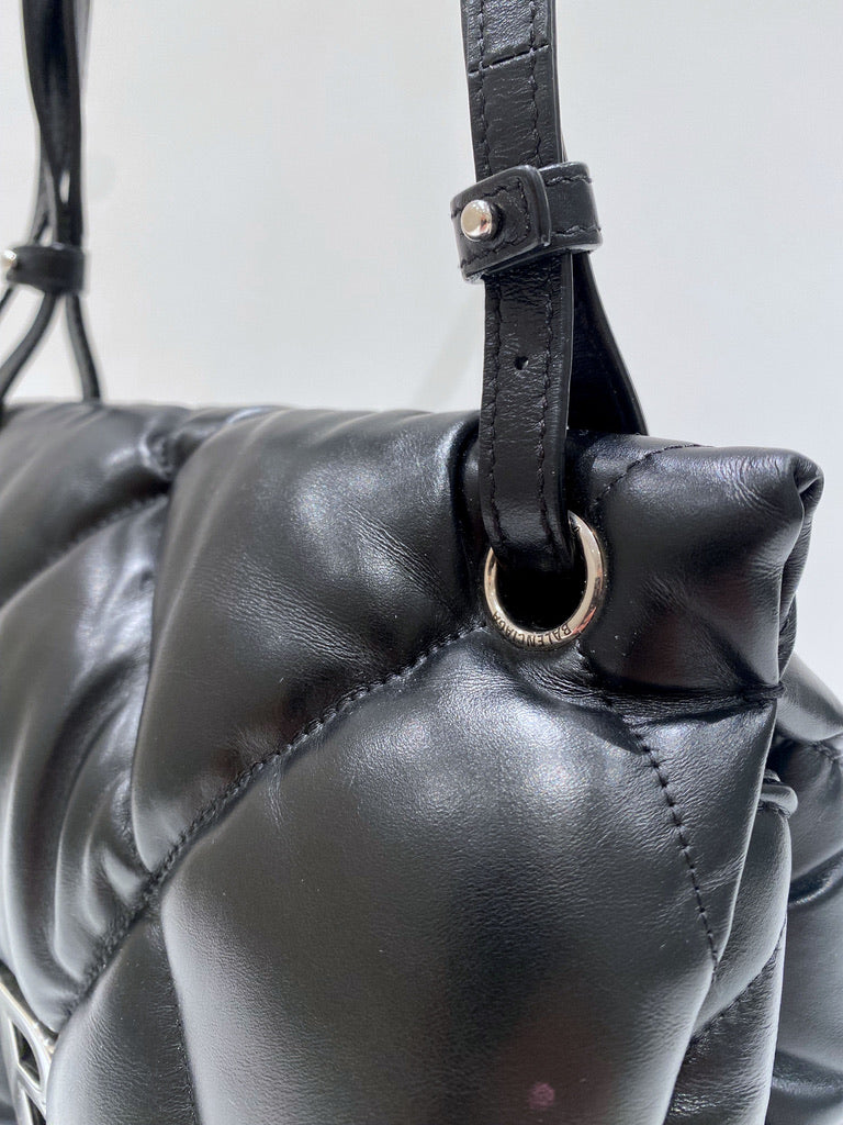 Balenciaga Padded Bag - Sort/ Handbag Touch Puffy Leather