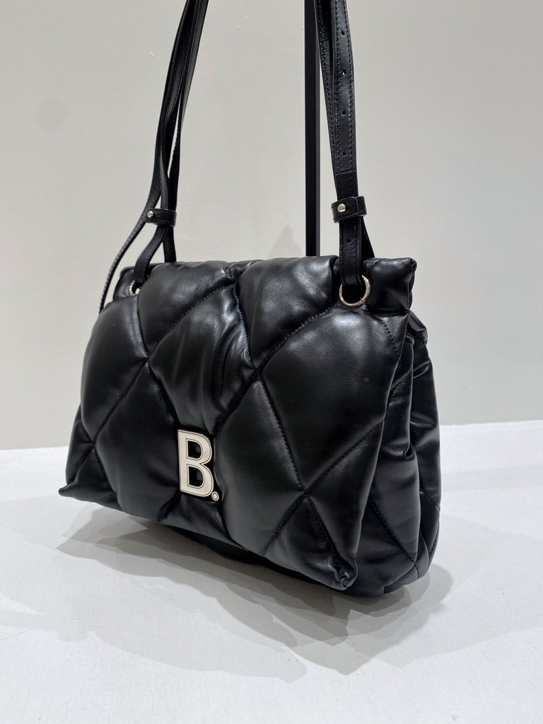 Balenciaga Padded Bag - Sort/ Handbag Touch Puffy Leather