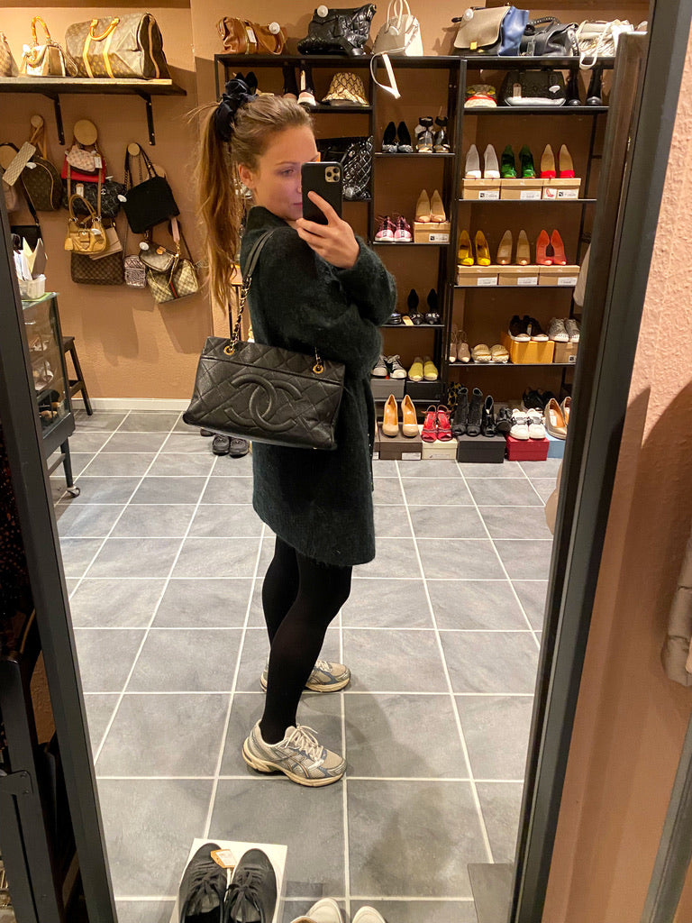 Chanel Taske - Sort Caviar Med Guldhardware