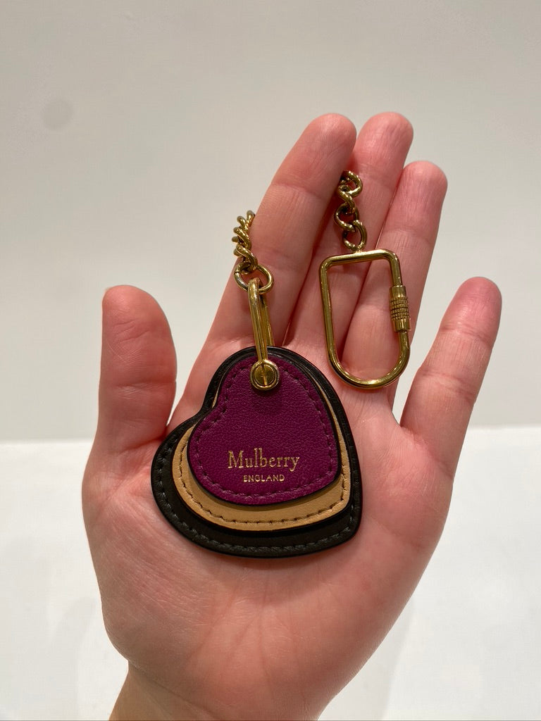 Mulberry Taskesmykke/ Nøglering Flerfarvet Med Hjerte