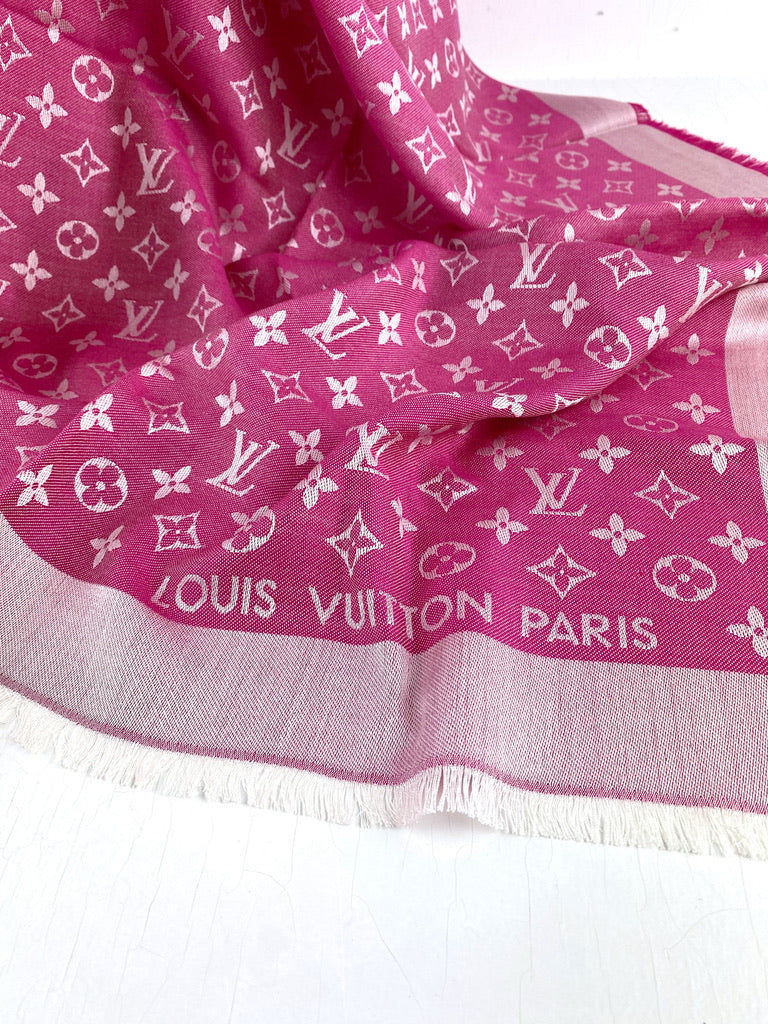 Louis Vuitton Tørklæde - Pink - Shale Monogram Denim