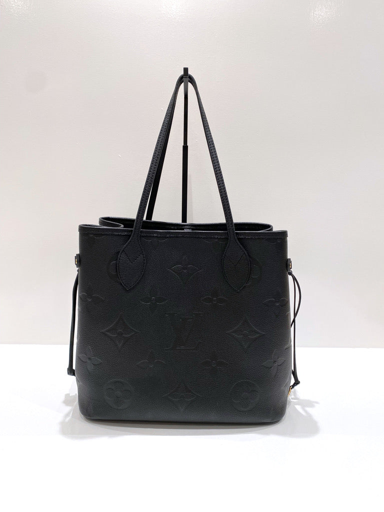 Louis Vuitton Neverfull MM Empreinte Tote Bag - Sort - (Nypris 16.300 kr)