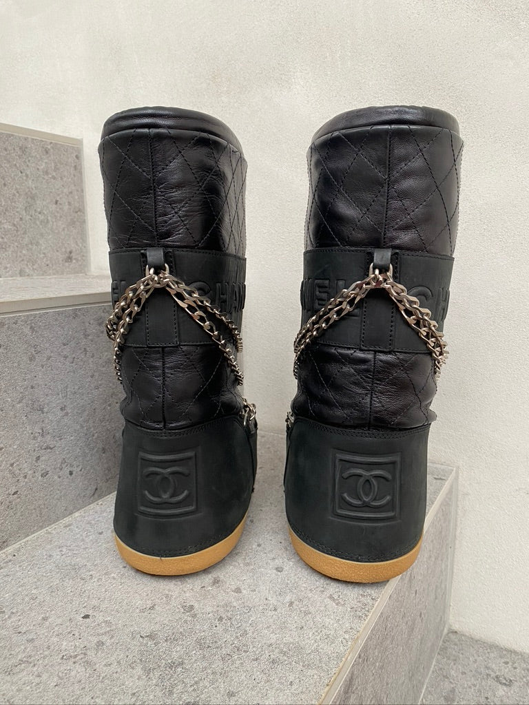 Chanel Moon Boots/Snow Boots - Str 35-37 - (Nypris ca 10-15.0000 kr for lignende støvler)