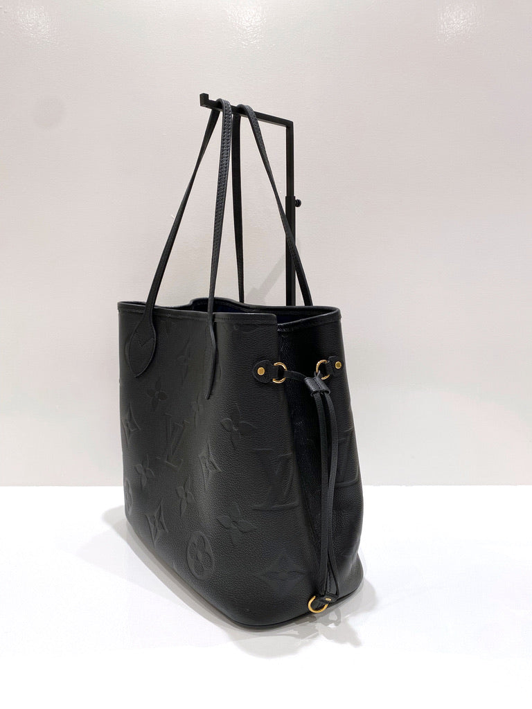 Louis Vuitton Neverfull MM Empreinte Tote Bag - Sort - (Nypris 16.300 kr)