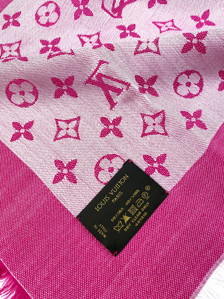 Louis Vuitton Tørklæde - Pink - Shale Monogram Denim