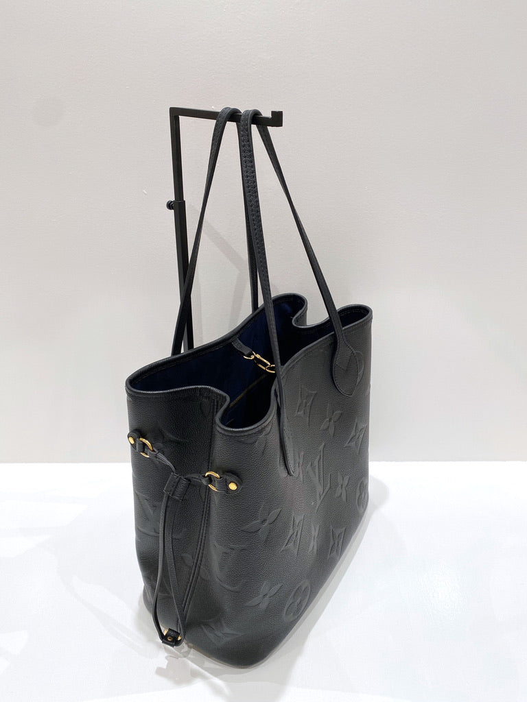 Louis Vuitton Neverfull MM Empreinte Tote Bag - Sort - (Nypris 16.300 kr)