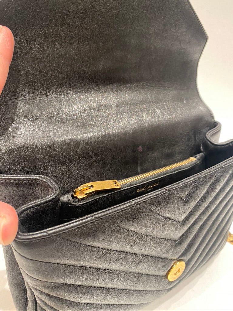Saint Laurent Medium College Bag - Sort. (Nypris ca 16.000 kr)
